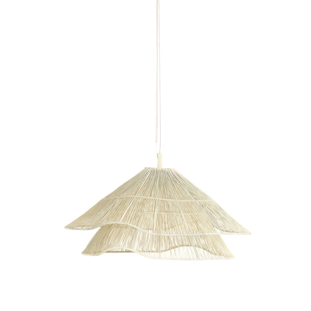 Japandi-Pendellampe Alameda weißer Ø 56cm