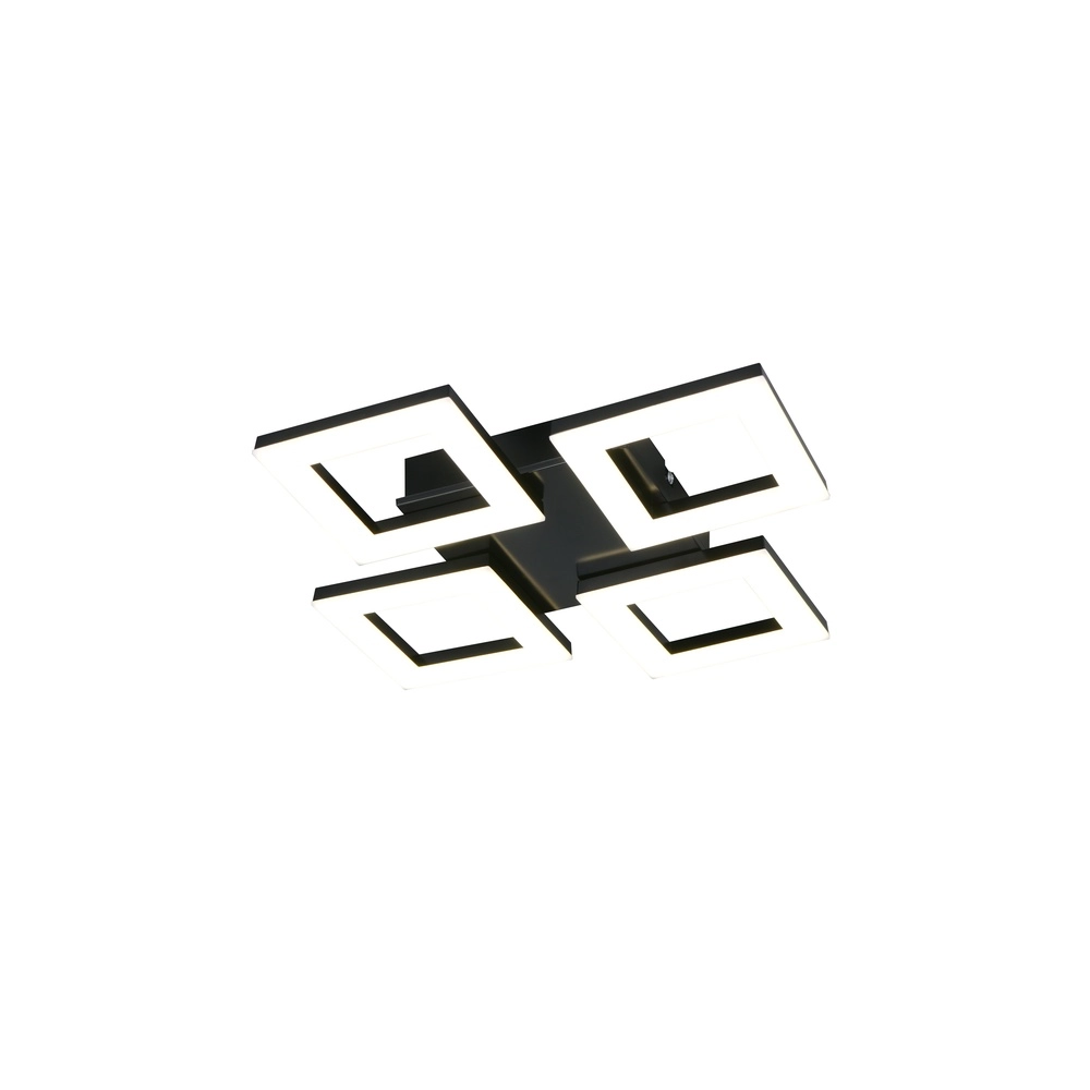 Design-Deckenlampe Cemi Schwarzes Quadrat