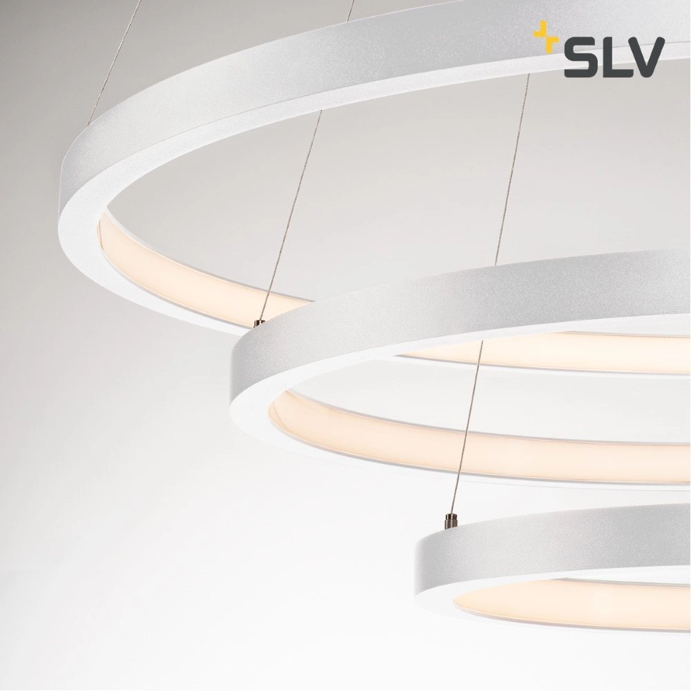 LED Hängelampe One Triple 3-Ringe Ø 80 cm dimmbar weiß SLV 4024163231084