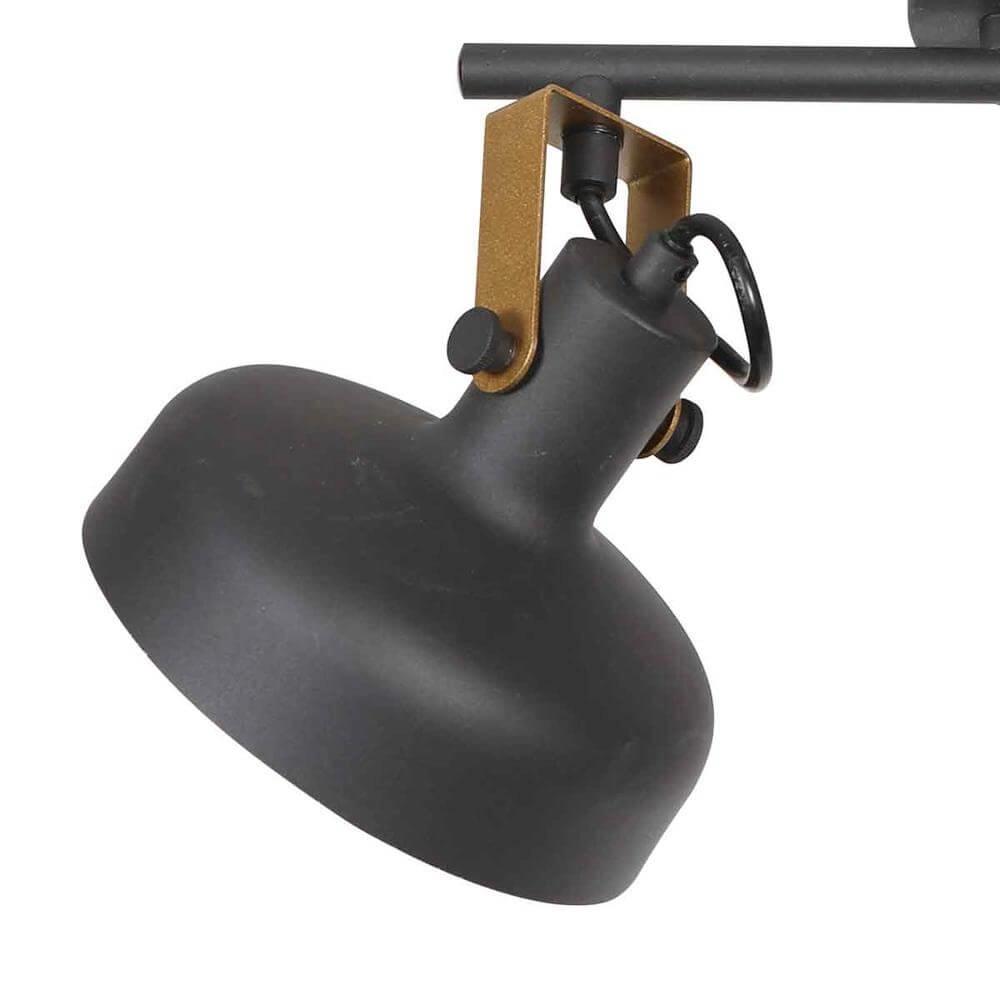 Deckenlampe Prato schwarz mit gold 2-flammig Steinhauer 8712746176384