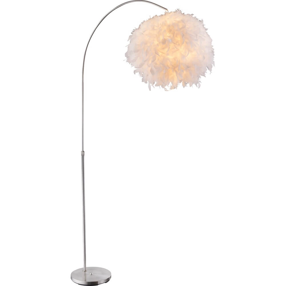 Weiße Stehleuchte Katunga Ø 45cm
