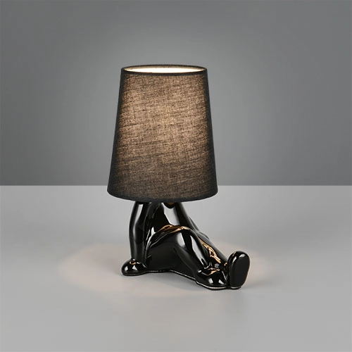 Tischlampe Huma Schwarz Trio 4017807682533