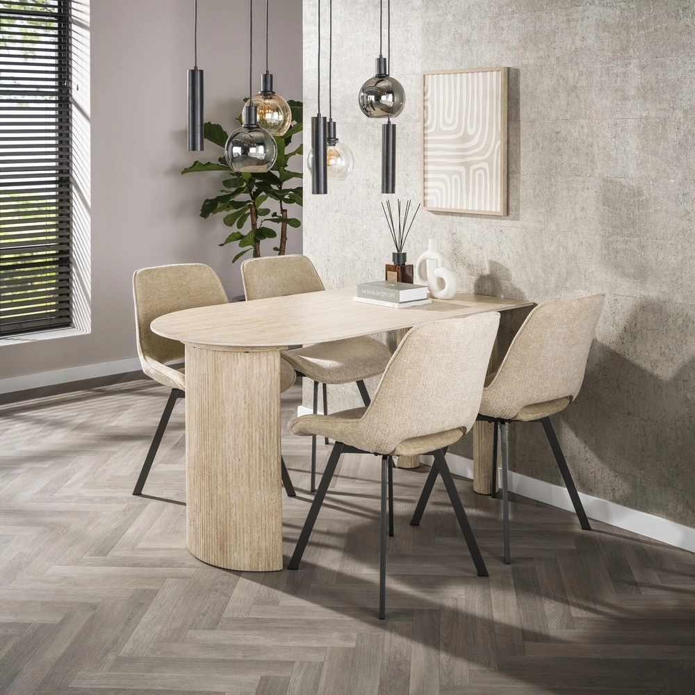 Esstisch-Pendellampe Sfera mit Glaskugeln und Anhängern Lyora 8716803512382