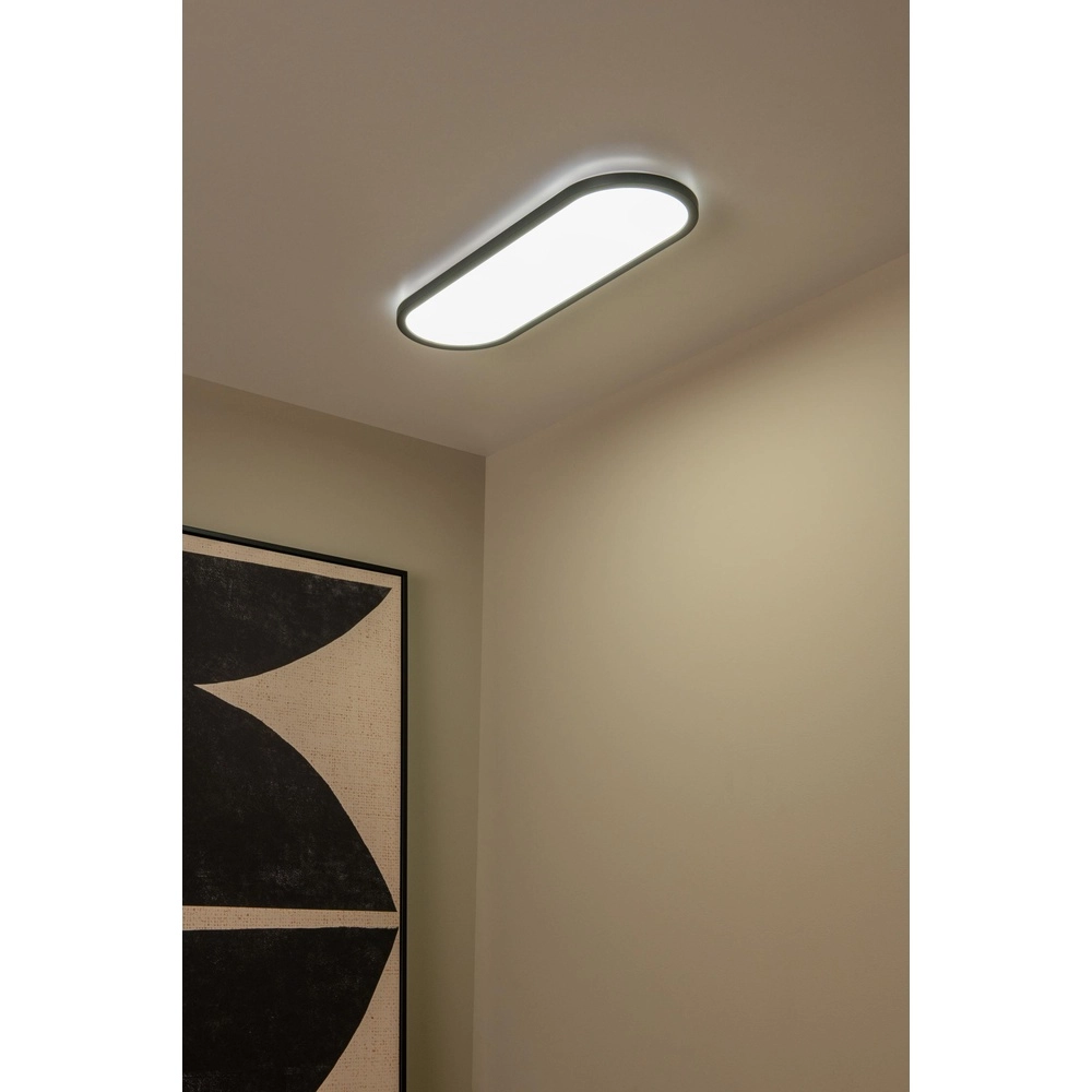 Ovales Deckenlicht Elly schwarze 24W Lucide 5411212071811