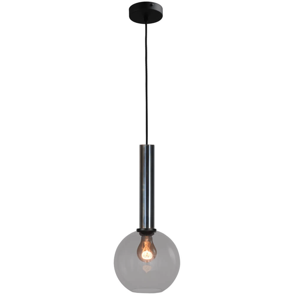 Hängelampe Ø 20cm Bella 2 Gesprenkeltes Öl mit Rauchglas