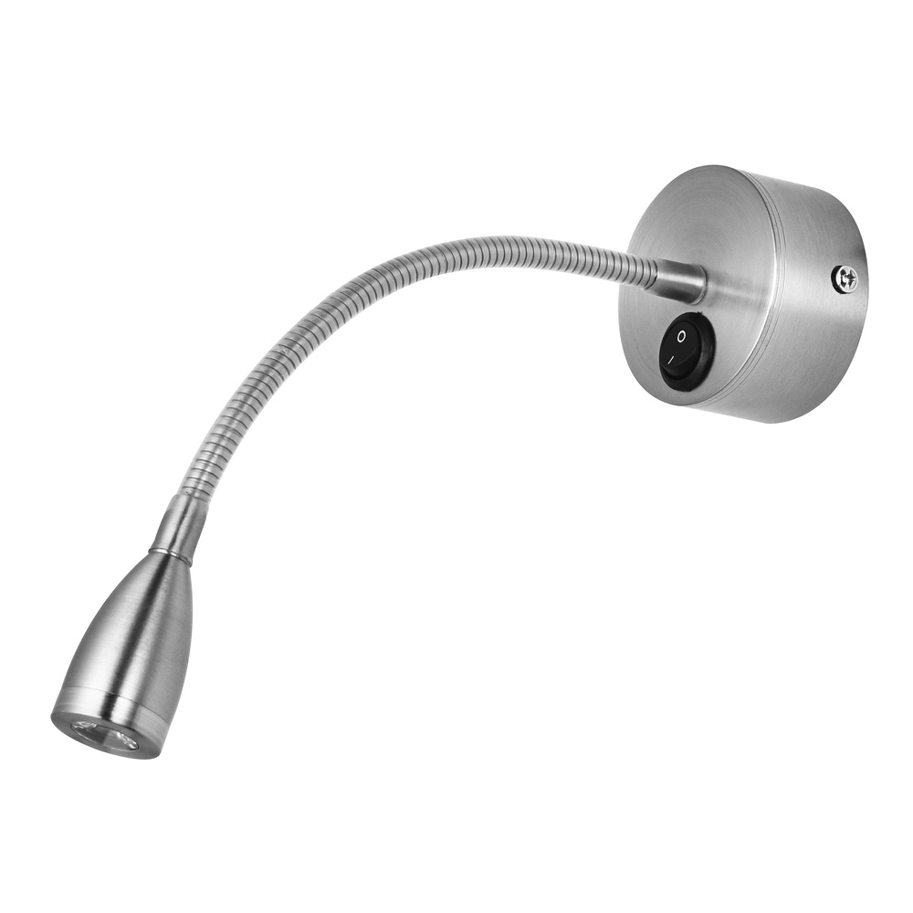 Nachttischlampe Flex Chrom