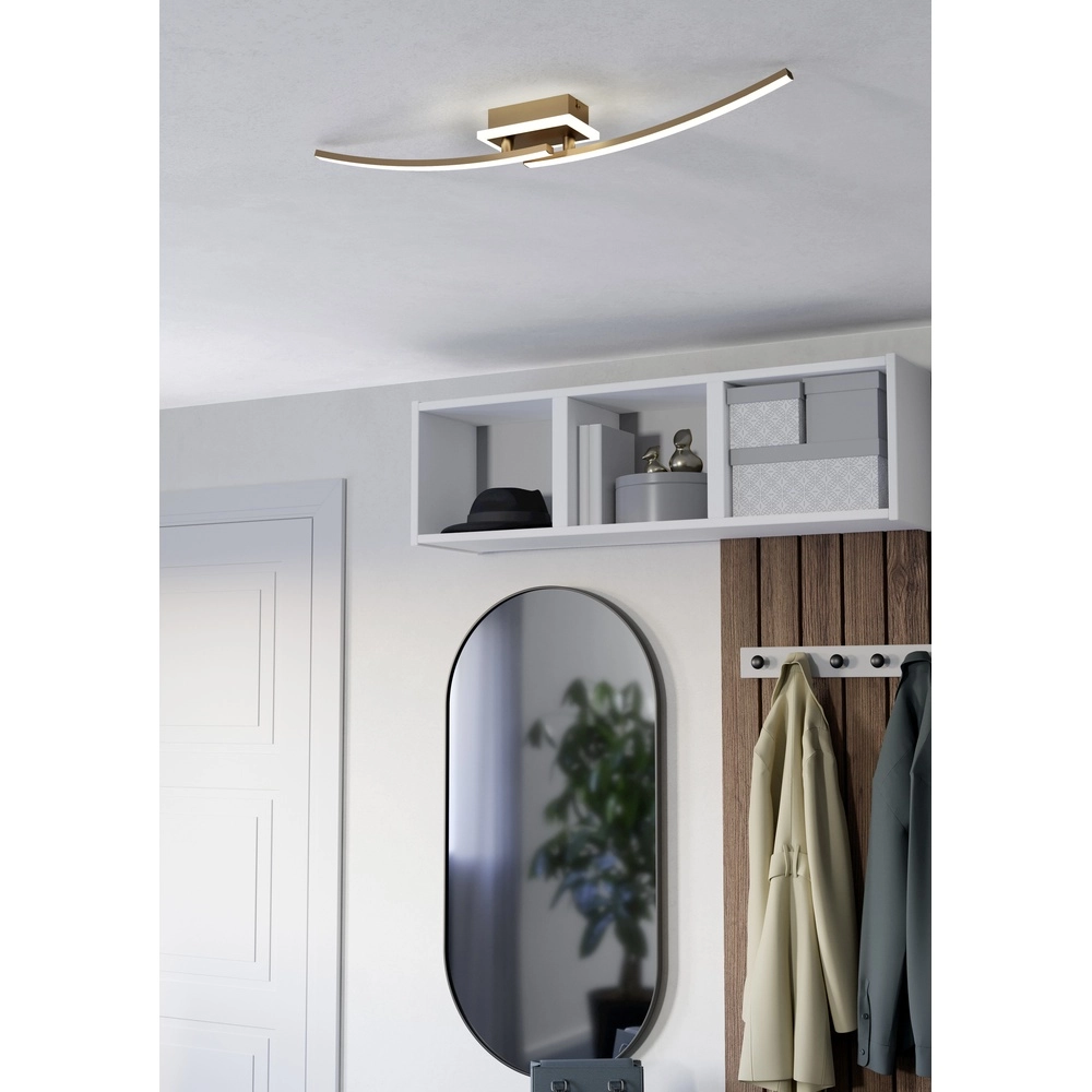 Deckenlampe Lungolago LED – Bronze – quadratisch Eglo 9008606316083