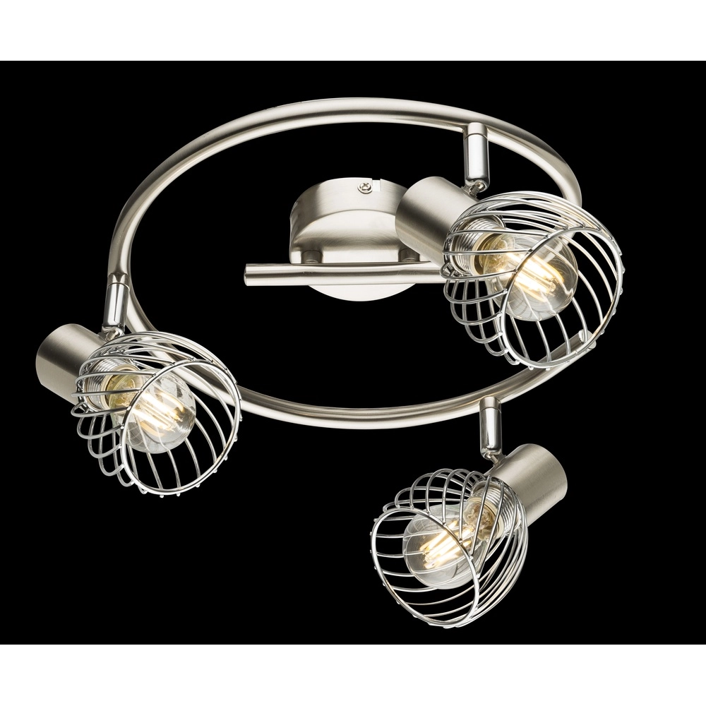Deckenlampe Texas 3-Leicht-Nickel Globo 9007371362899