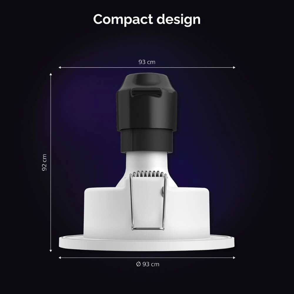 Einbaustrahler Hue Xamento - White and color Silber Philips 8719514355347