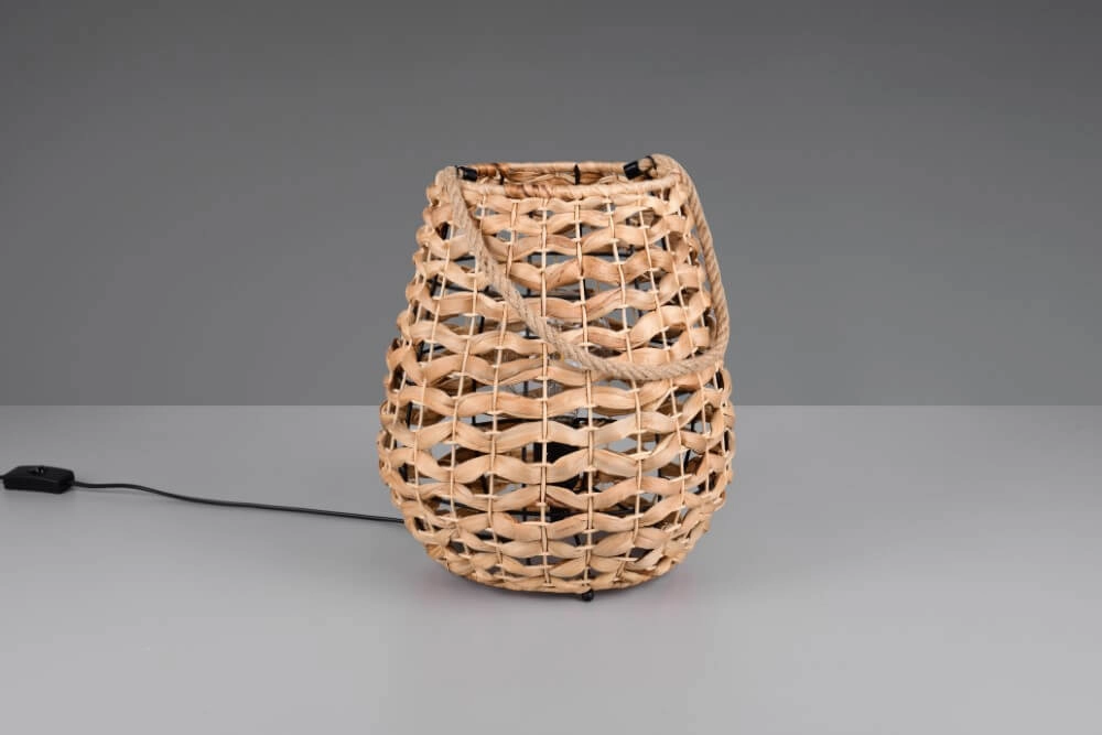 Country Tischleuchte Jean Ø 29cm Rattan Trio 4017807637687