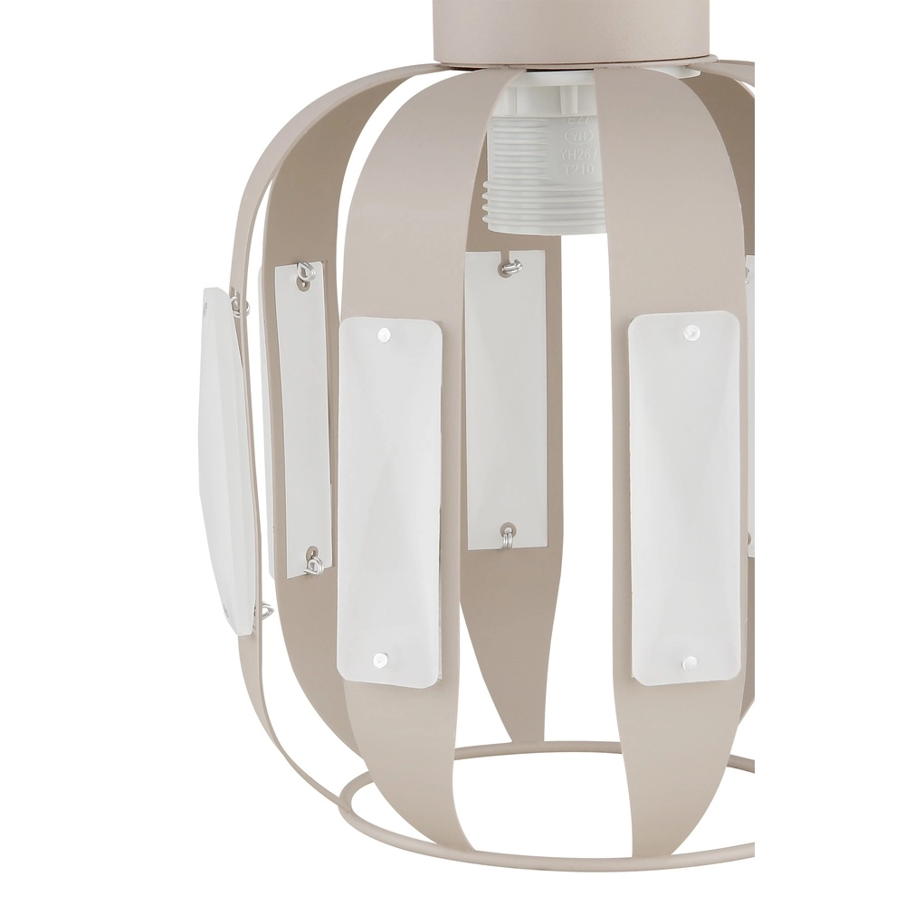 Essaal-Pendellampe Arlen 3-hell sandbraun Globo 9007371583560