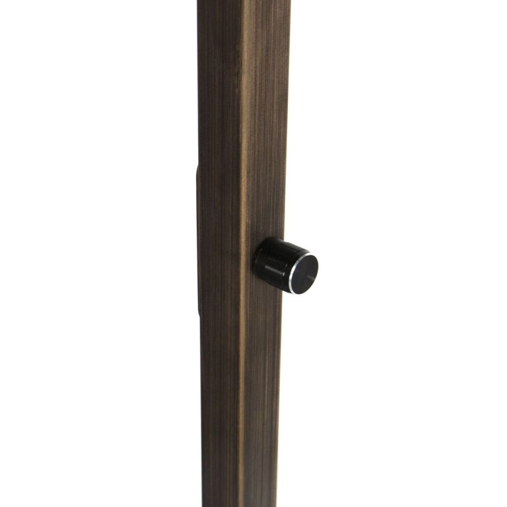 Bronze der Stehlampe Stang mit schwarzer Kapuze Steinhauer 8712746189698