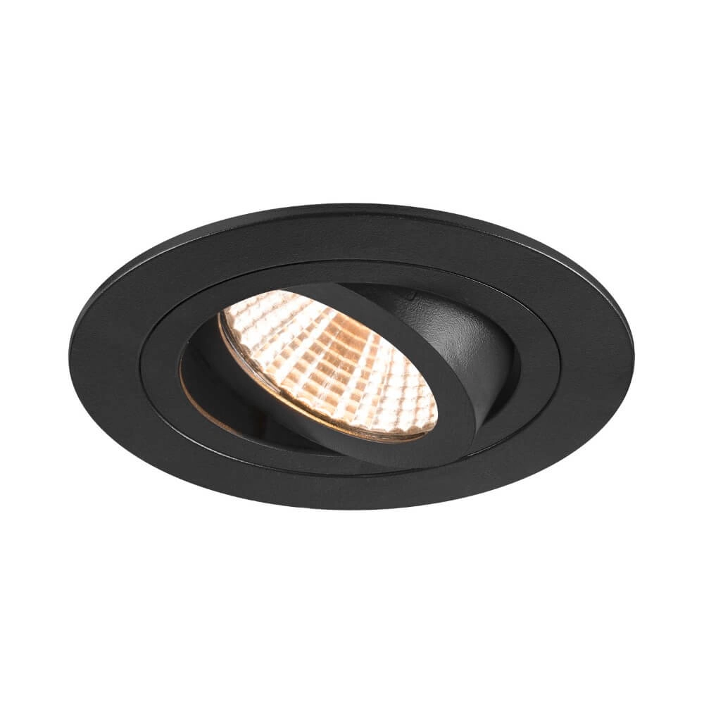 Runder LED-Spot New Tria 75 Schwarz – 2700 K – 705 lm – 38 g