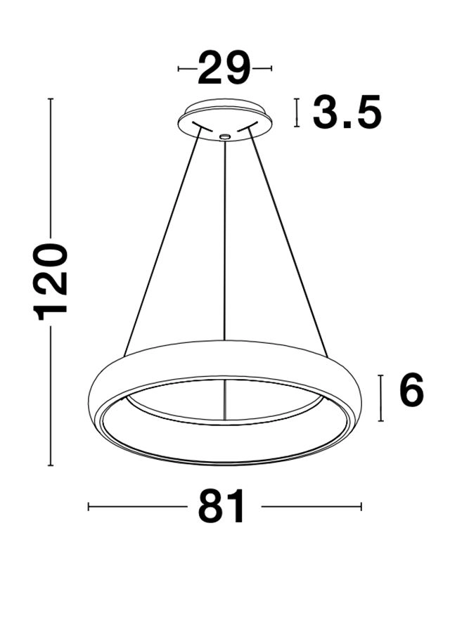 Design-Pendelleuchte Albi weiß Ø 81cm Lyora 5212017416896