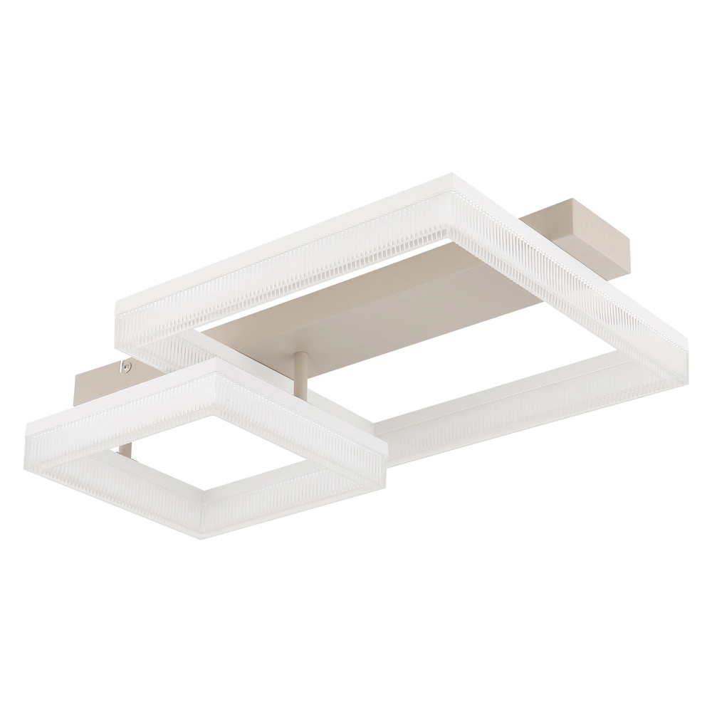 Moderne Deckenleuchte Zara sandbraunes Quadrat 53cm Globo 9007371579075