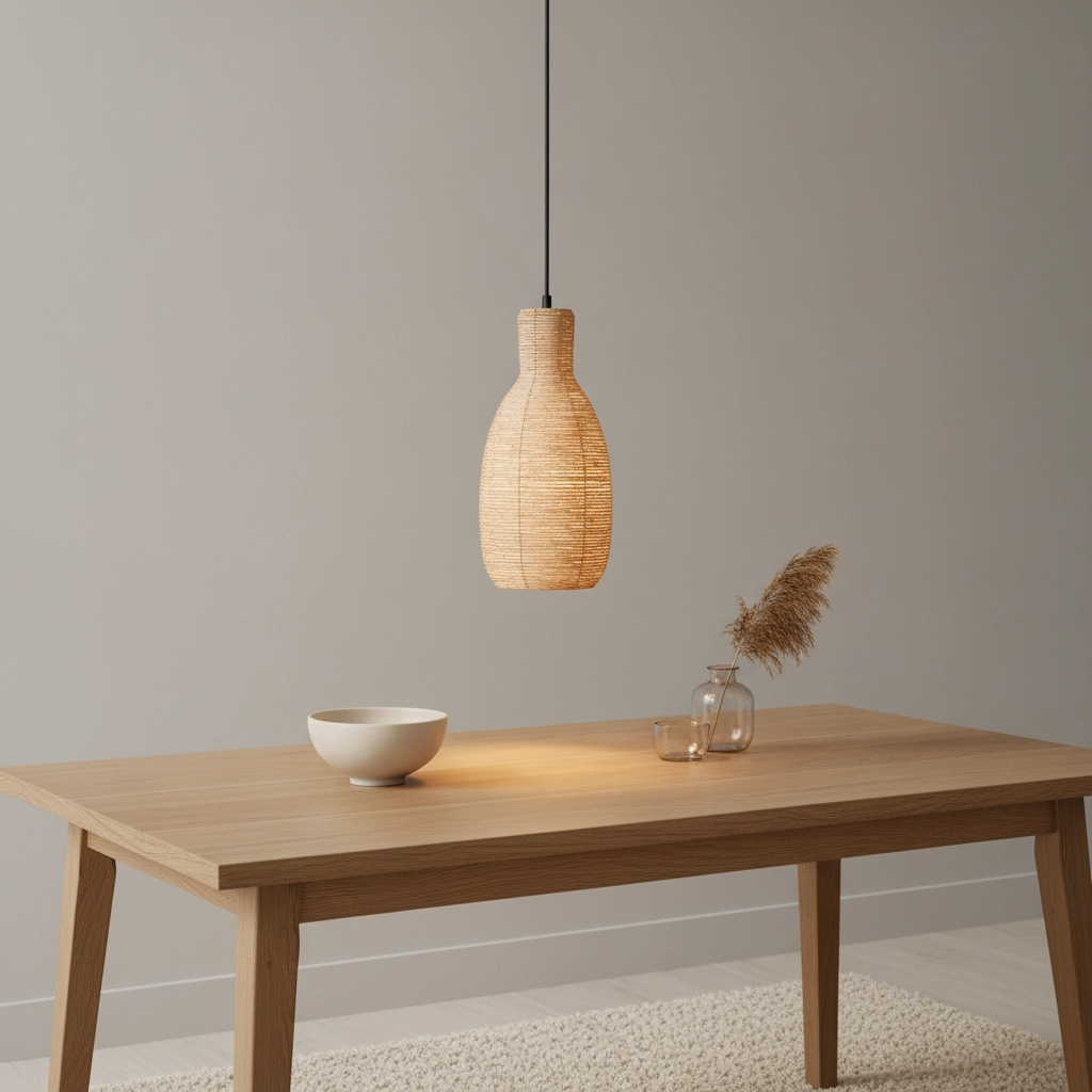 Pendelleuchte Ona Ø 18cm Rattan