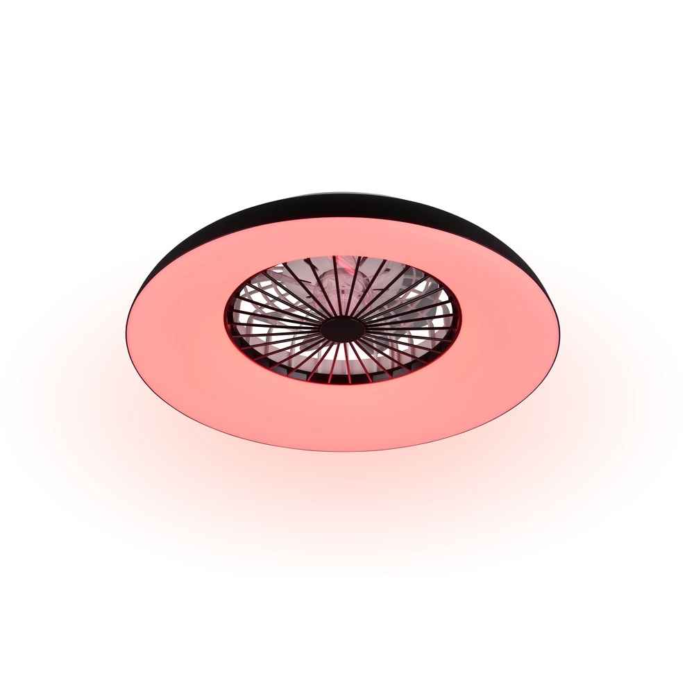 Designventilator Svaerholt schwarze Ø 60cm mit RGB-Funktion Trio 4017807688795