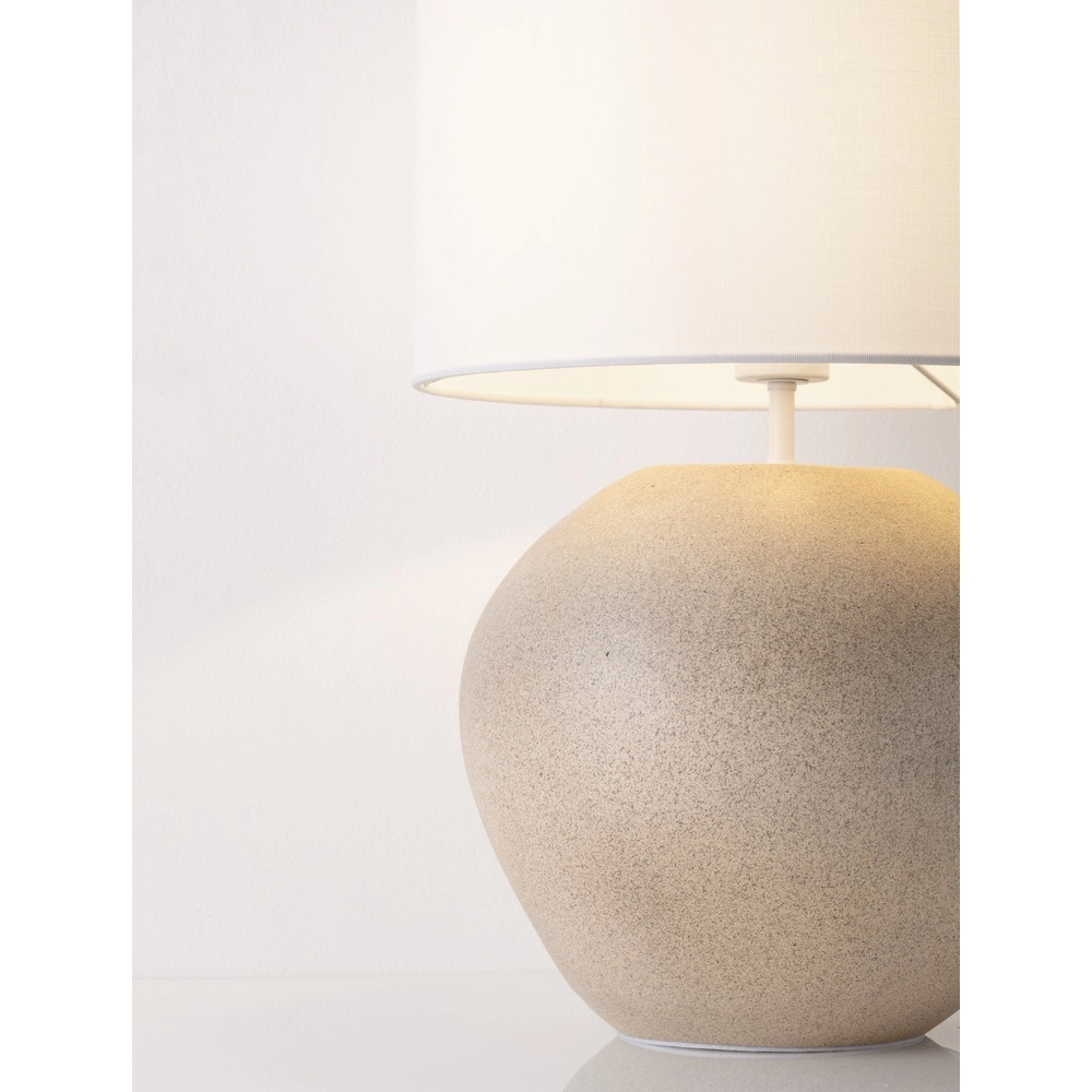 Tischlampe Mizu Creme mit weißer Kapuze Lyora 5212017468901