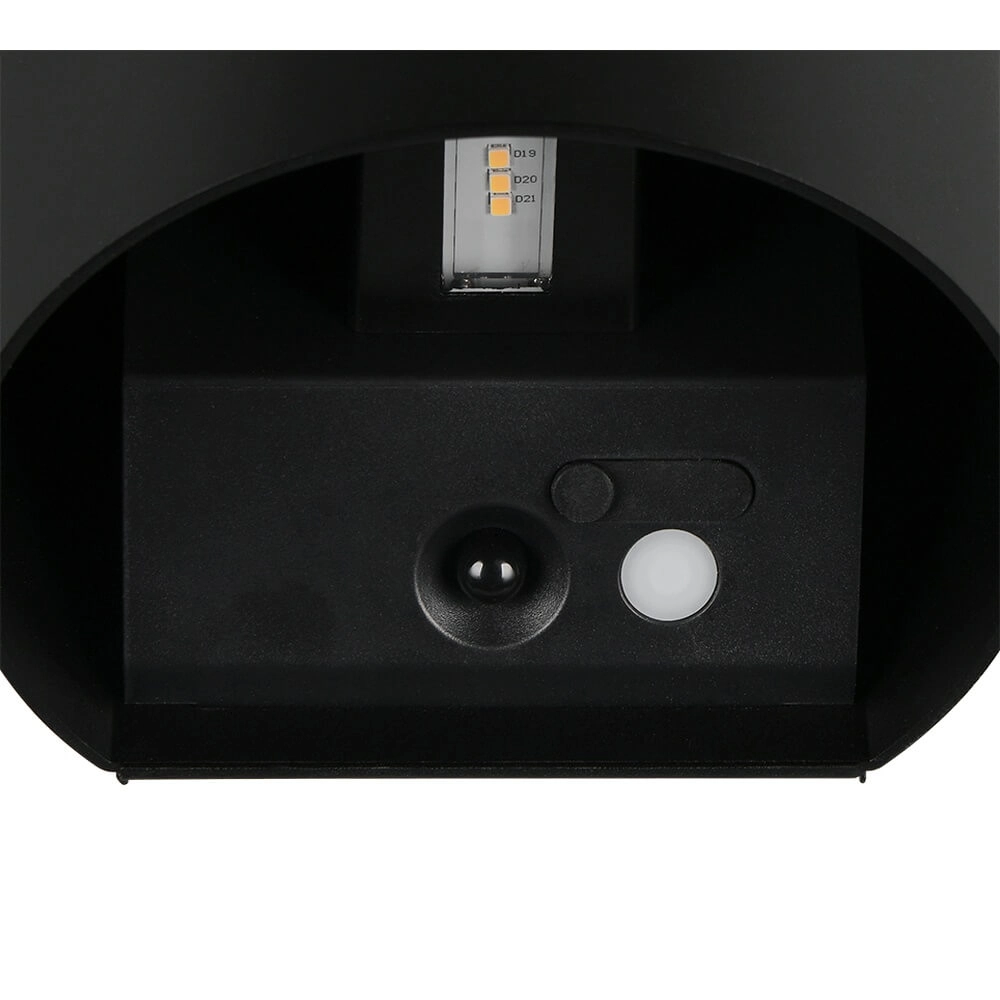 Wiederaufladbare Wandleuchte Genie Schwarz mit Sensor Trio 4017807636321