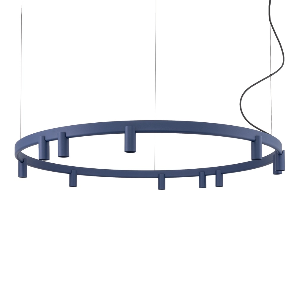 Design-Pendellampe Fourty Marineblau Ø 116cm