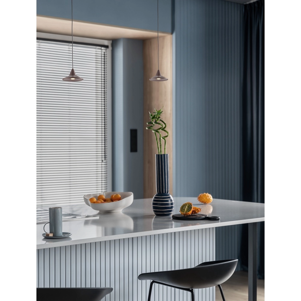 Pendelleuchte Dro Schlankes Design kaffeebraun Lyora 5212017445353