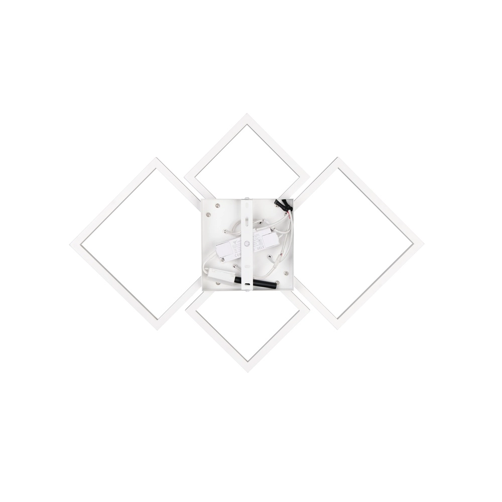 Moderne Deckenlampe Quilo Quadratweiß Trio 4017807704235