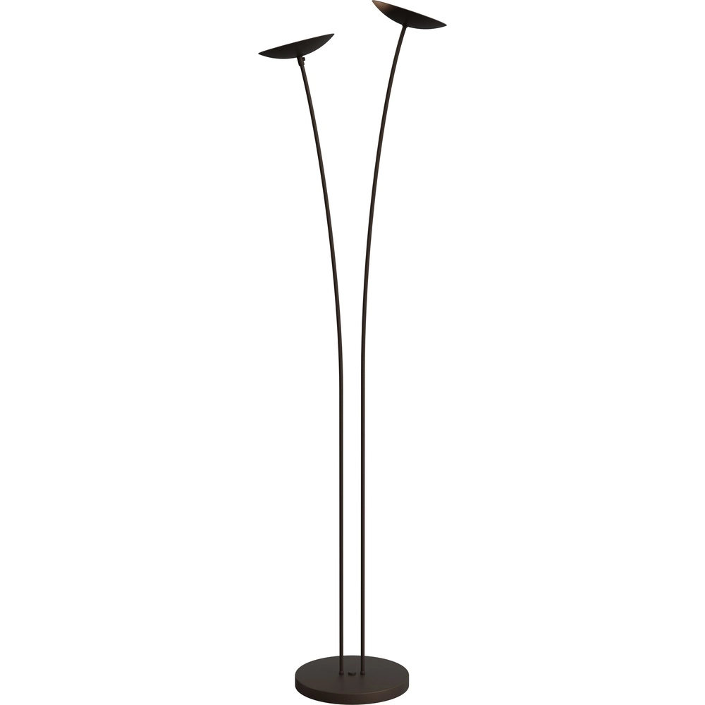 Design-Stehlampe Scala 2-Light-Kakao