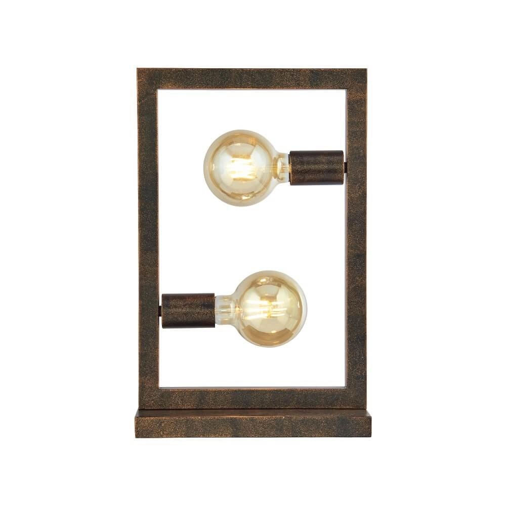 Ländliche Tischlampe Oblong