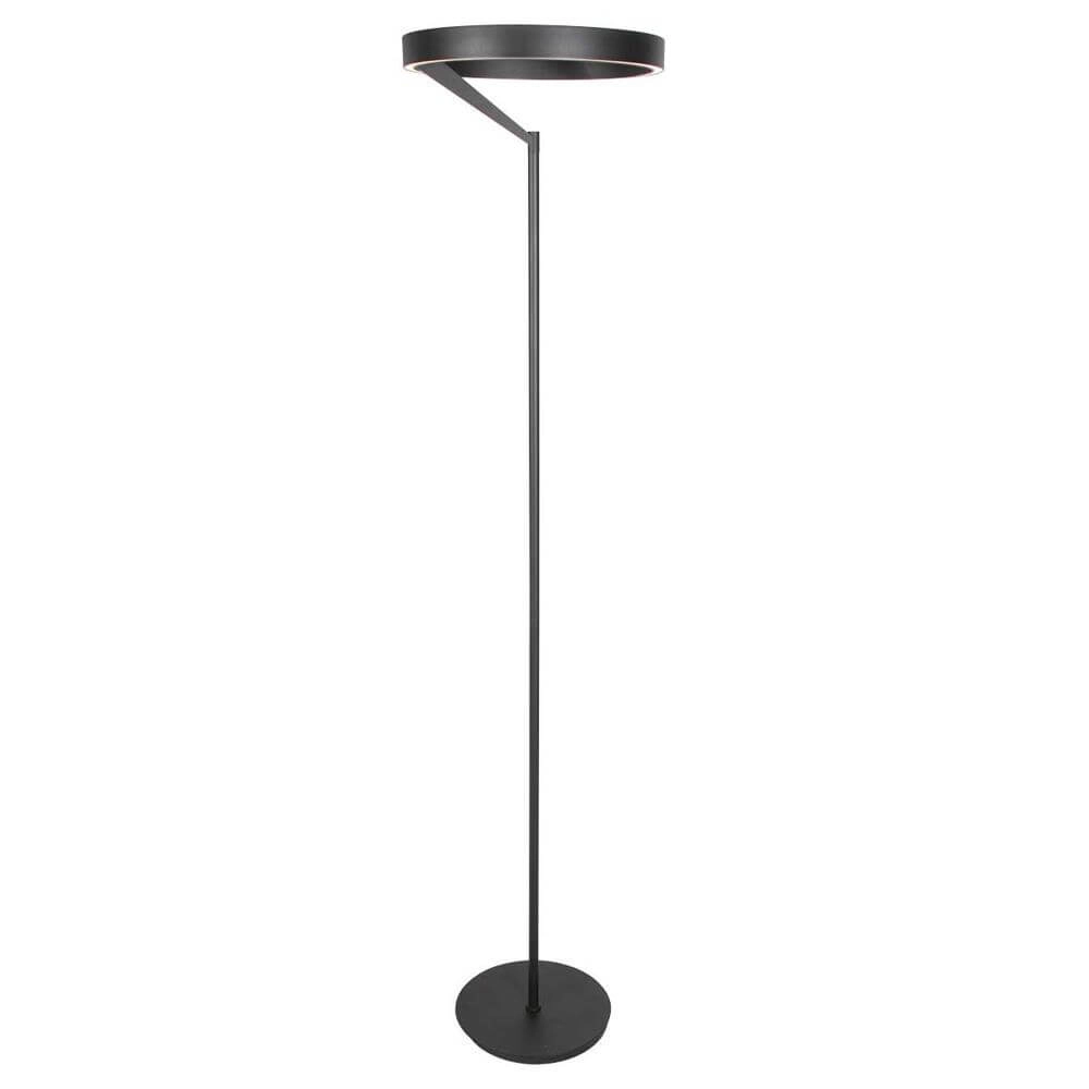 Moderne Stehleuchte Mykty schwarz Ø 40cm