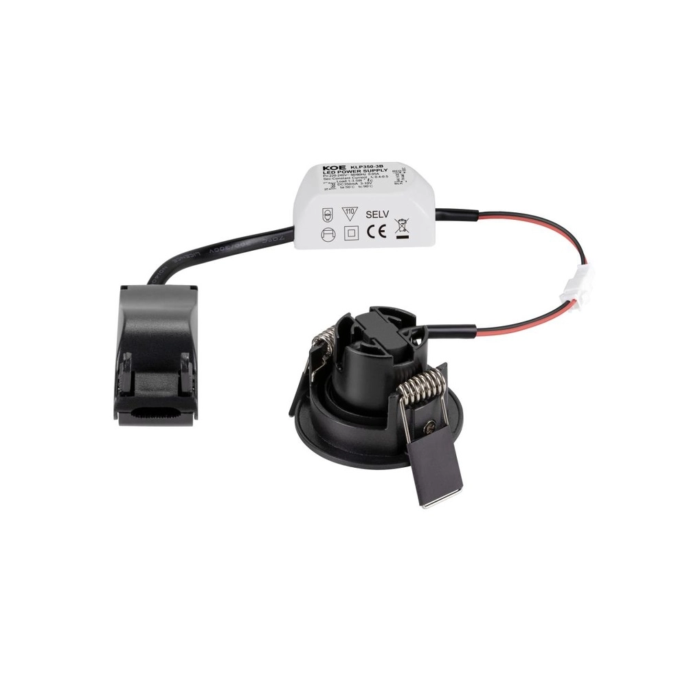Einbaustrahler New Tria 45 2700K schwarz SLV 4024163303996