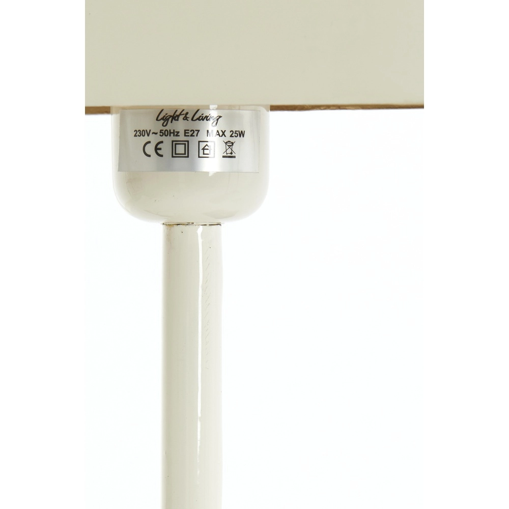 Nachttischlampe Elenie 25x13 cm – Glanzcreme Light & Living 8717807818845