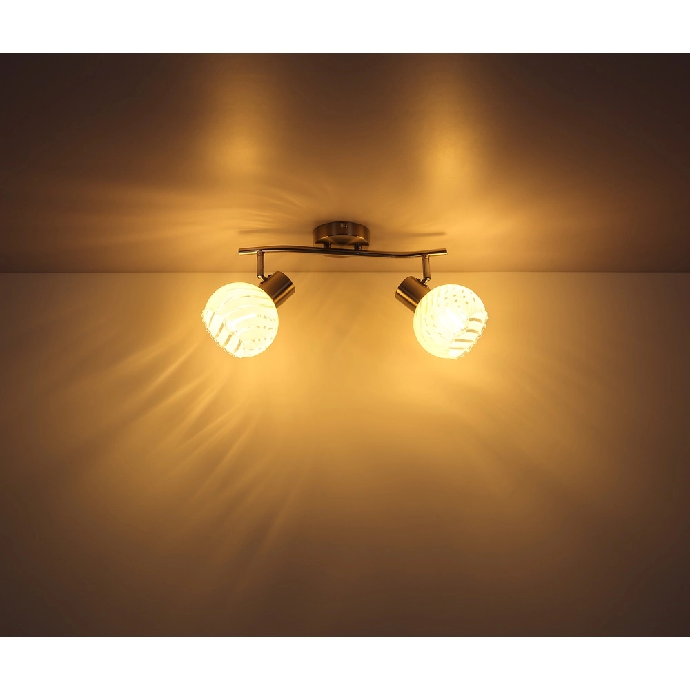 Deckenlampe Willy Nickel 2-Light Globo 9007371406104