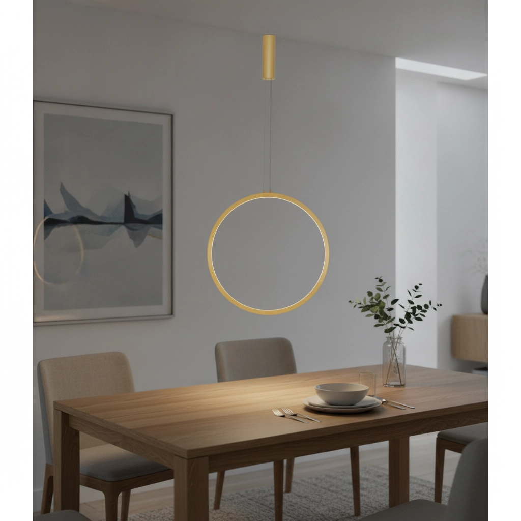Runde Pendelleuchte Change Ø 60cm gold