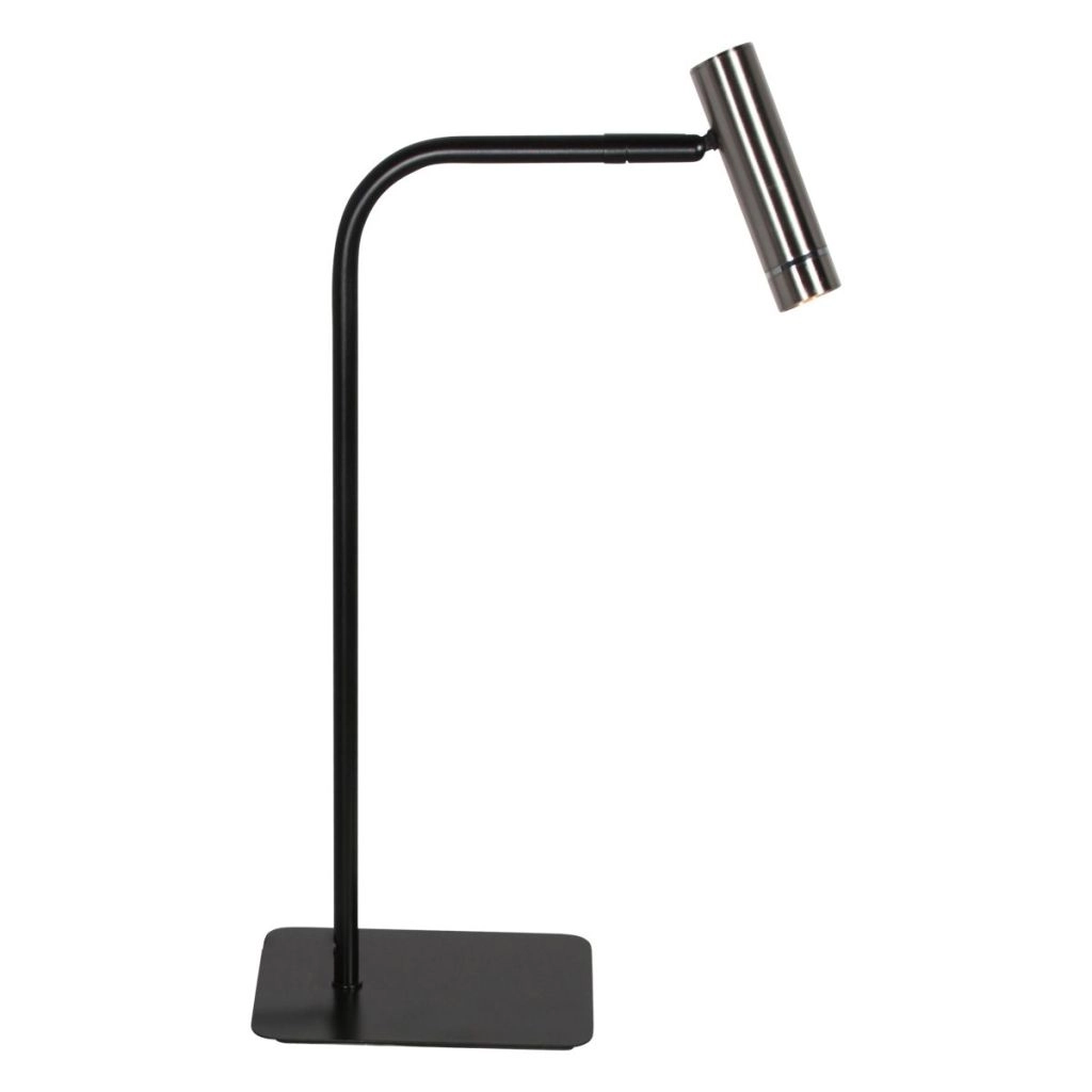 Tischlampe Lumo Schwarz mit Nickel Steinhauer 8712746184617