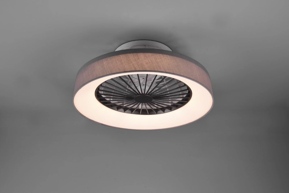 LED-Deckenventilator Farsund 47cm schwarz Trio 4017807491081
