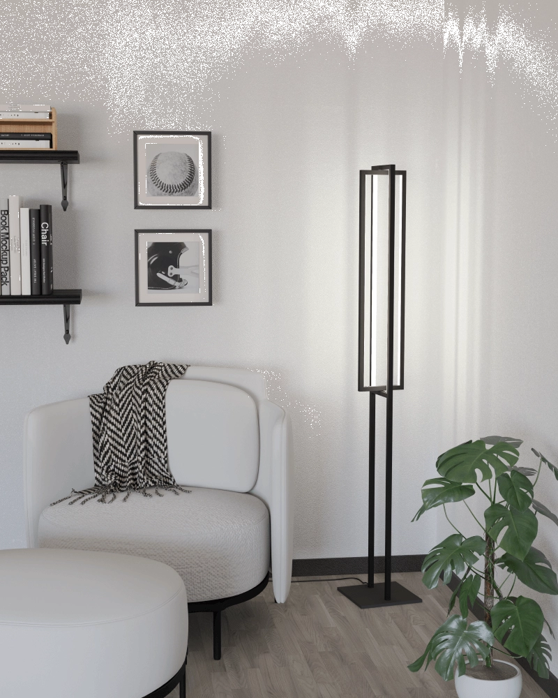 LED-Stehleuchte Siberia Schwarz Eglo 9008606244089