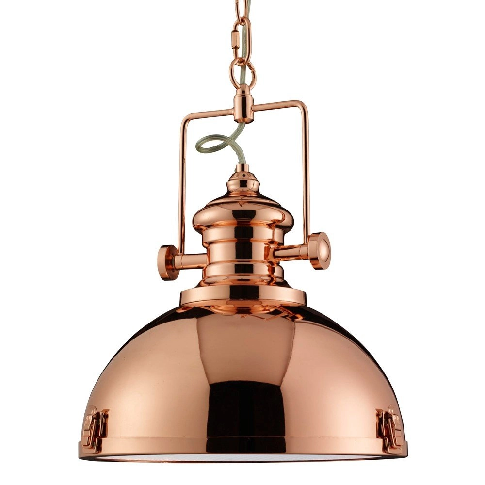 Kupfer Hängelampe Industrial Pendants Ø 31cm Searchlight 5053423043470