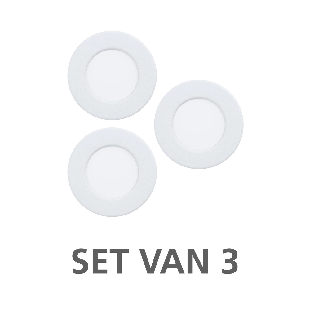 IP44 Einbauscheinwerfer Fueva 6-Z Zigbee – weiß – Ø 8,8 cm Eglo 9008606330997