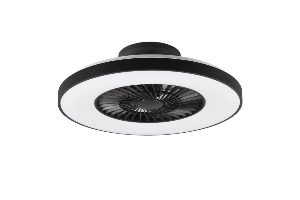 Schwarzer Deckenventilator Halmstadt Trio 4017807491036