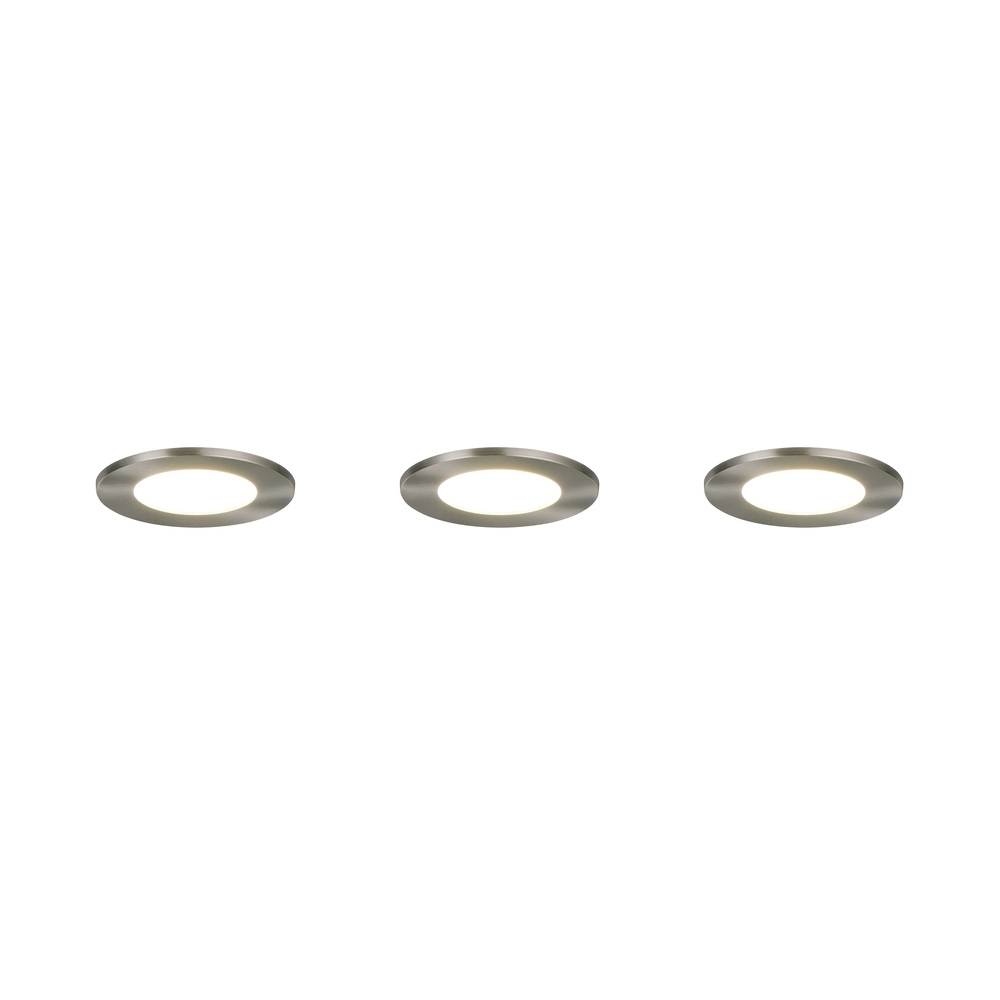 Set mit 3 Einbaustrahlern Himal nickel IP65 Trio 4017807663808