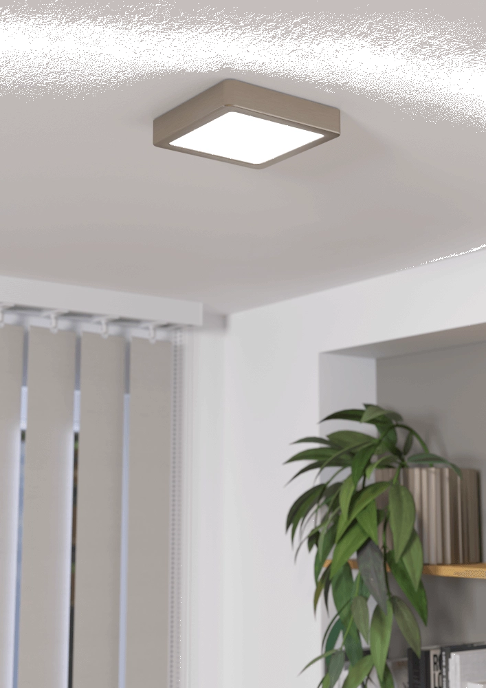 Deckenleuchte aus Edelstahl Fueva 5 16 x 16 cm Eglo 9008606244928