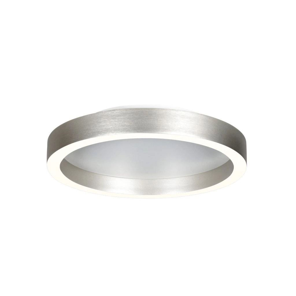 Design-Deckenlampe Ringlux gebürstetes Metall Ø 30cm