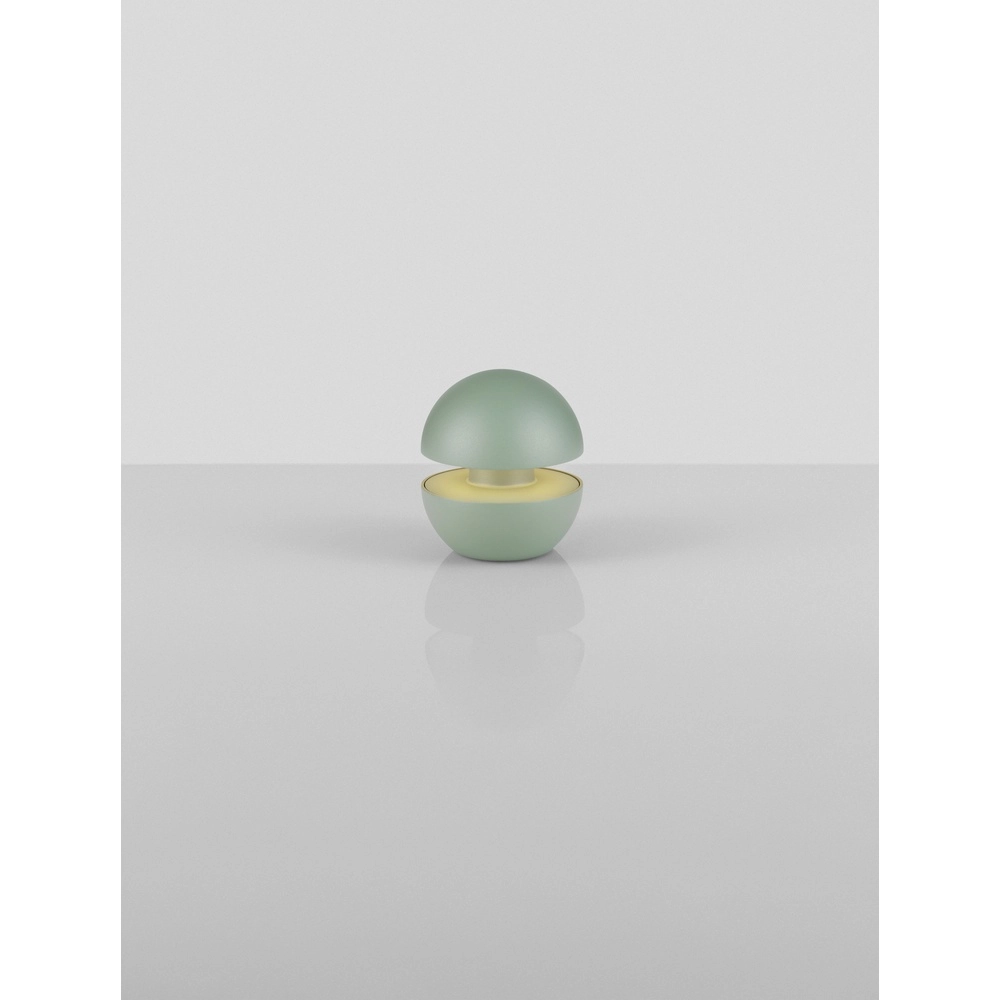 Tischlampe Puk wiederaufladbar grün Lyora 5212017478542