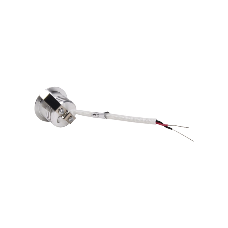 Kleiner Einbaustrahler Minex gebürsteter Stahl - IP44 Vtac 8720701271494