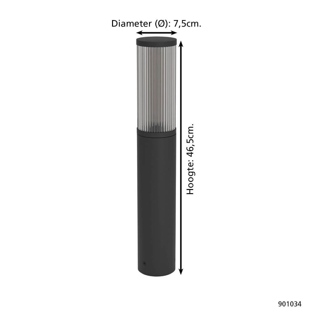 Design-Stehlampe Salle schwarz 46,5cm Eglo 9008606298082