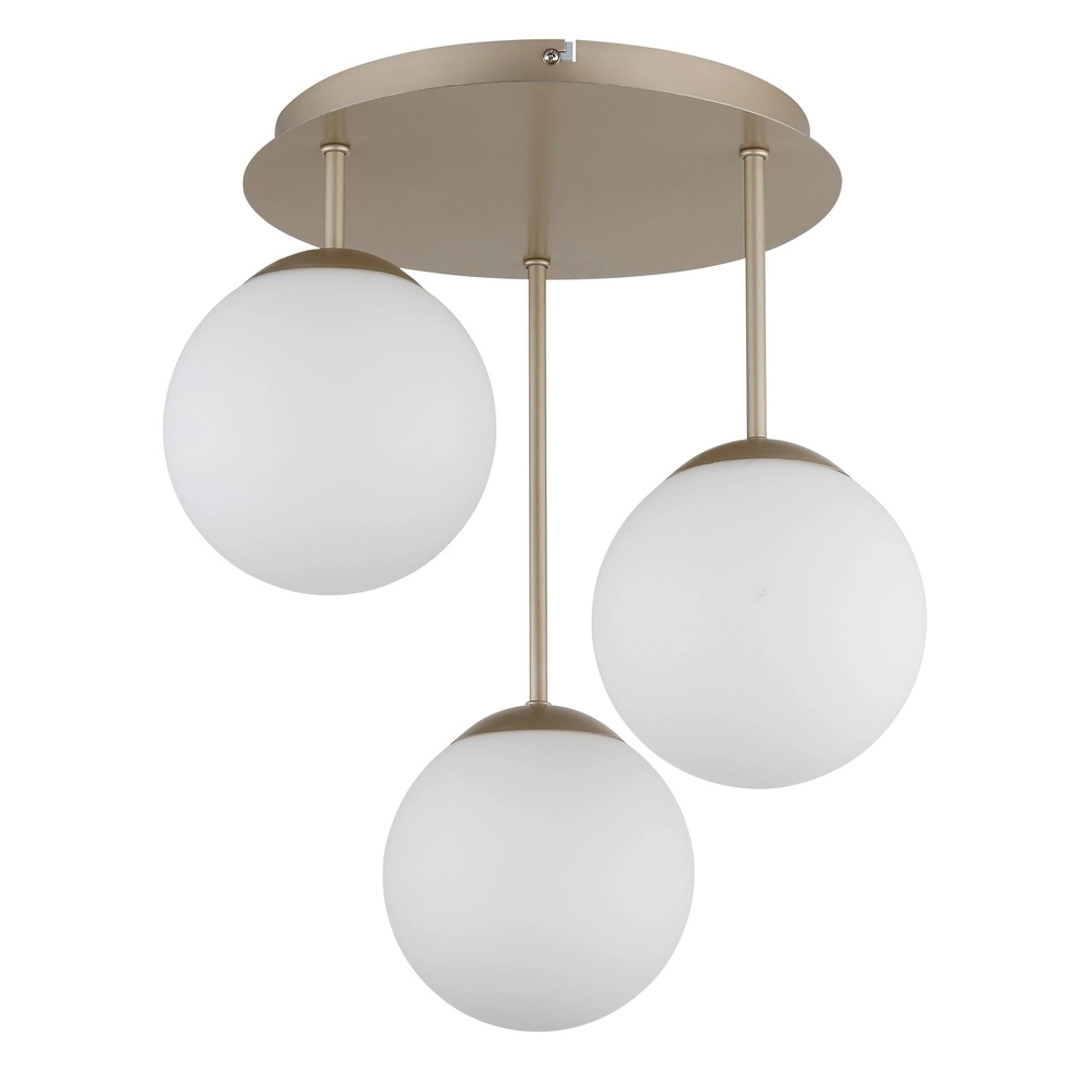 3-Licht Deckenlampe Harmon Champagner Globo 9007371580927