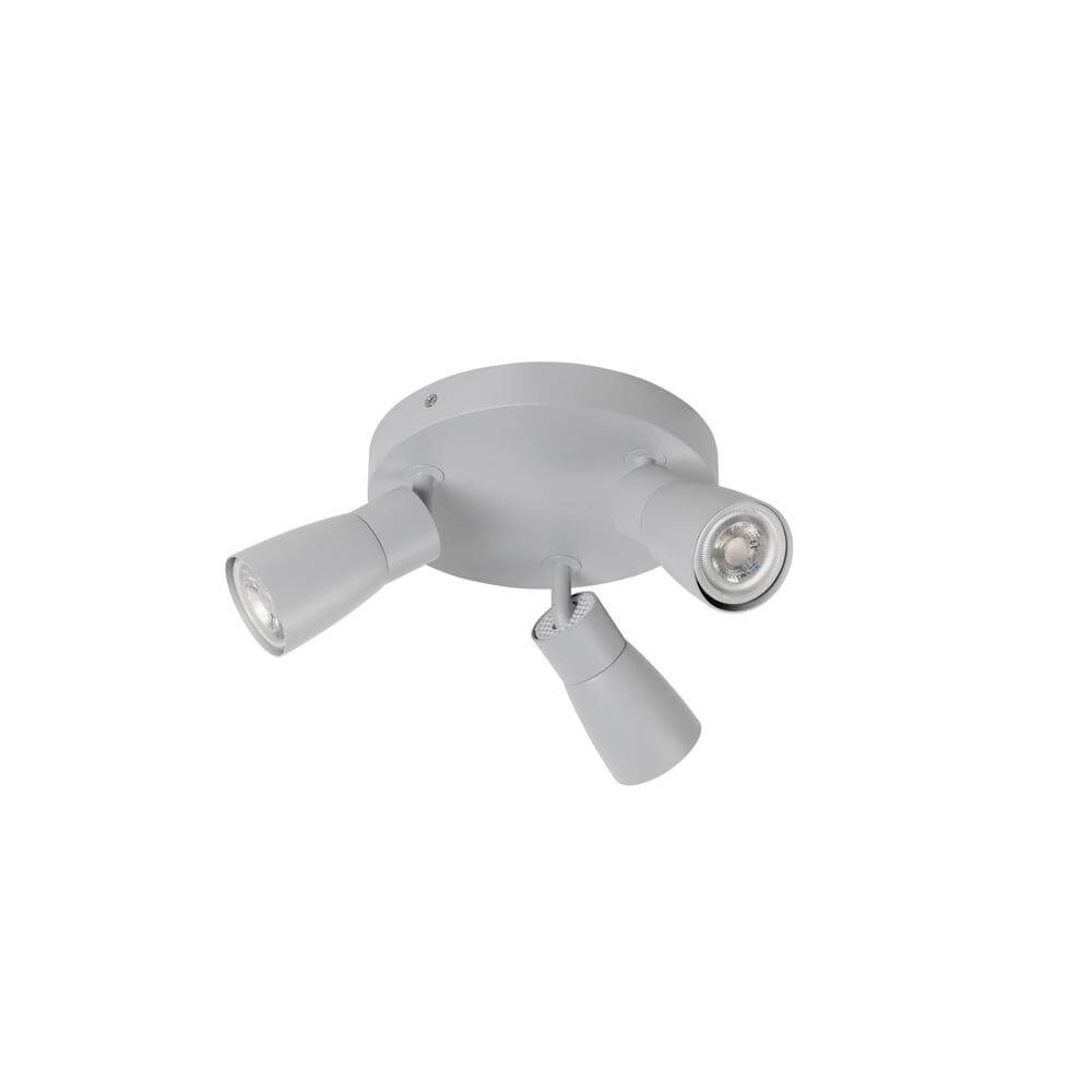 Runder Scheinwerfer Puri 2.0 Dome Grau 3-flammig SLV 4024163293839