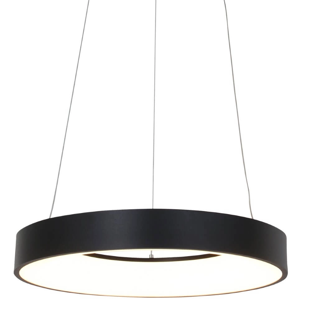 LED Hängelampe Ringlede Ø 48 cm schwarz Steinhauer 8712746132847