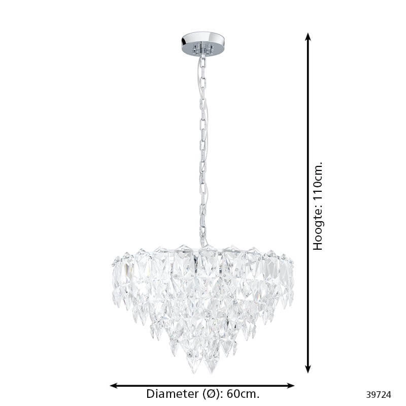 Kristall-Kronleuchter – Ø 60 cm Carvario Stars of Light 9002759397241