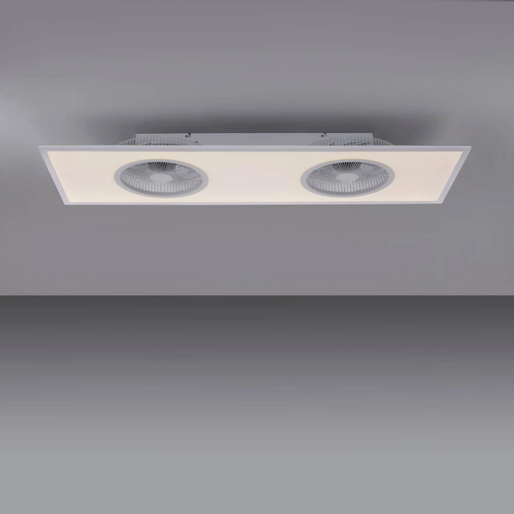 Deckenventilatorlampe Flat-Air 120 cm 2700–5000 K weiß Paul Neuhaus 4043689975920